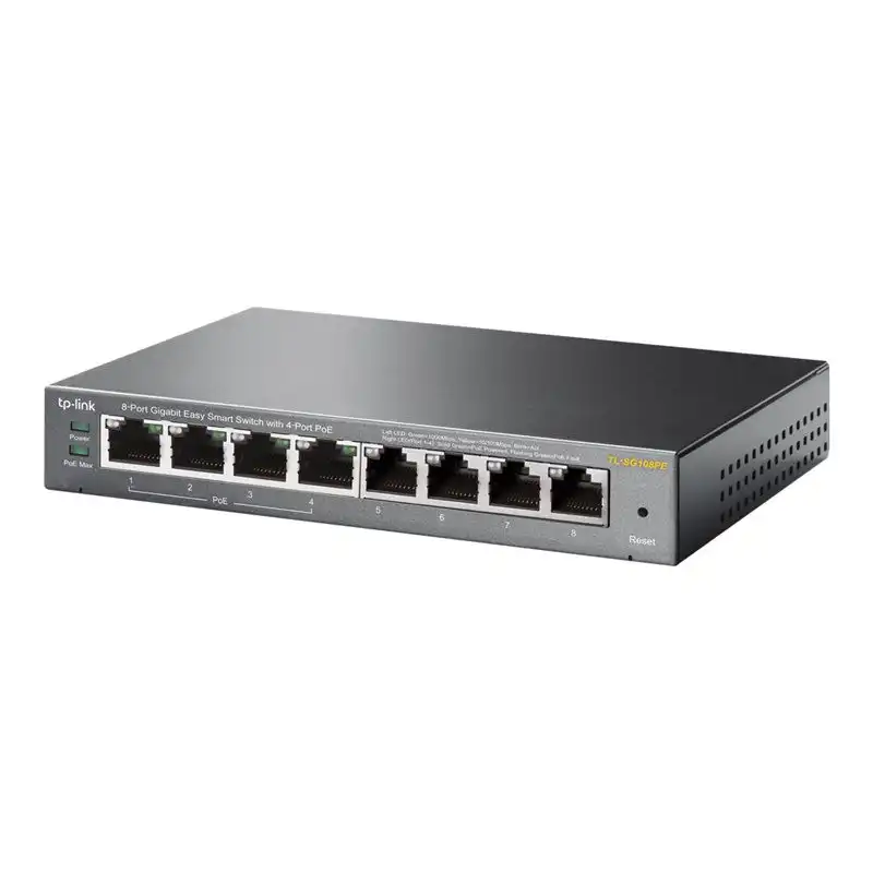 TP-Link 8-Port Gigabit Desktop PoE Easy Smart Switch (TL-SG108PE)_1